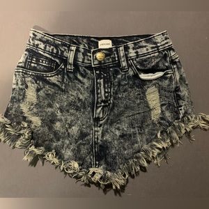 Distressed shorts